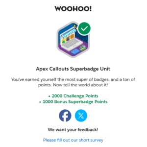 Apex Calloyts Superbadge Unit