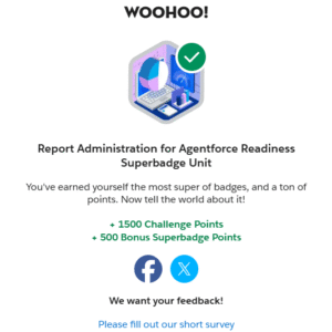 Report Administration for Agentforce Readiness Superbadge Unit