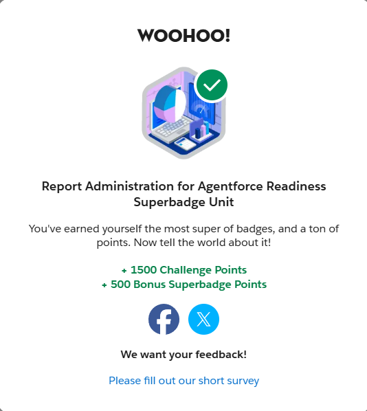 Report Administration for Agentforce Readiness Superbadge Unit
