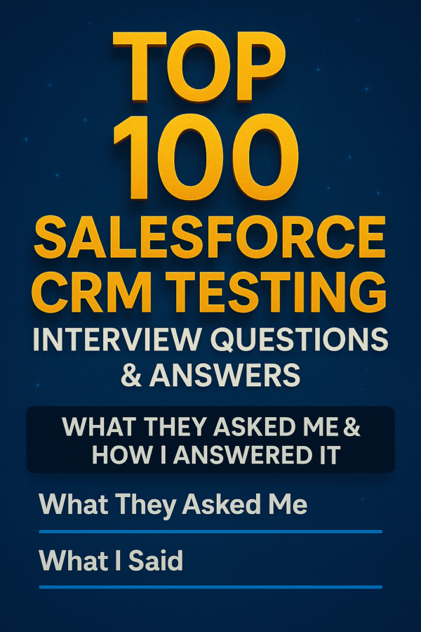 100 Salesforce CRM Testing Q&A – What They Asked Me & How I Cracked It