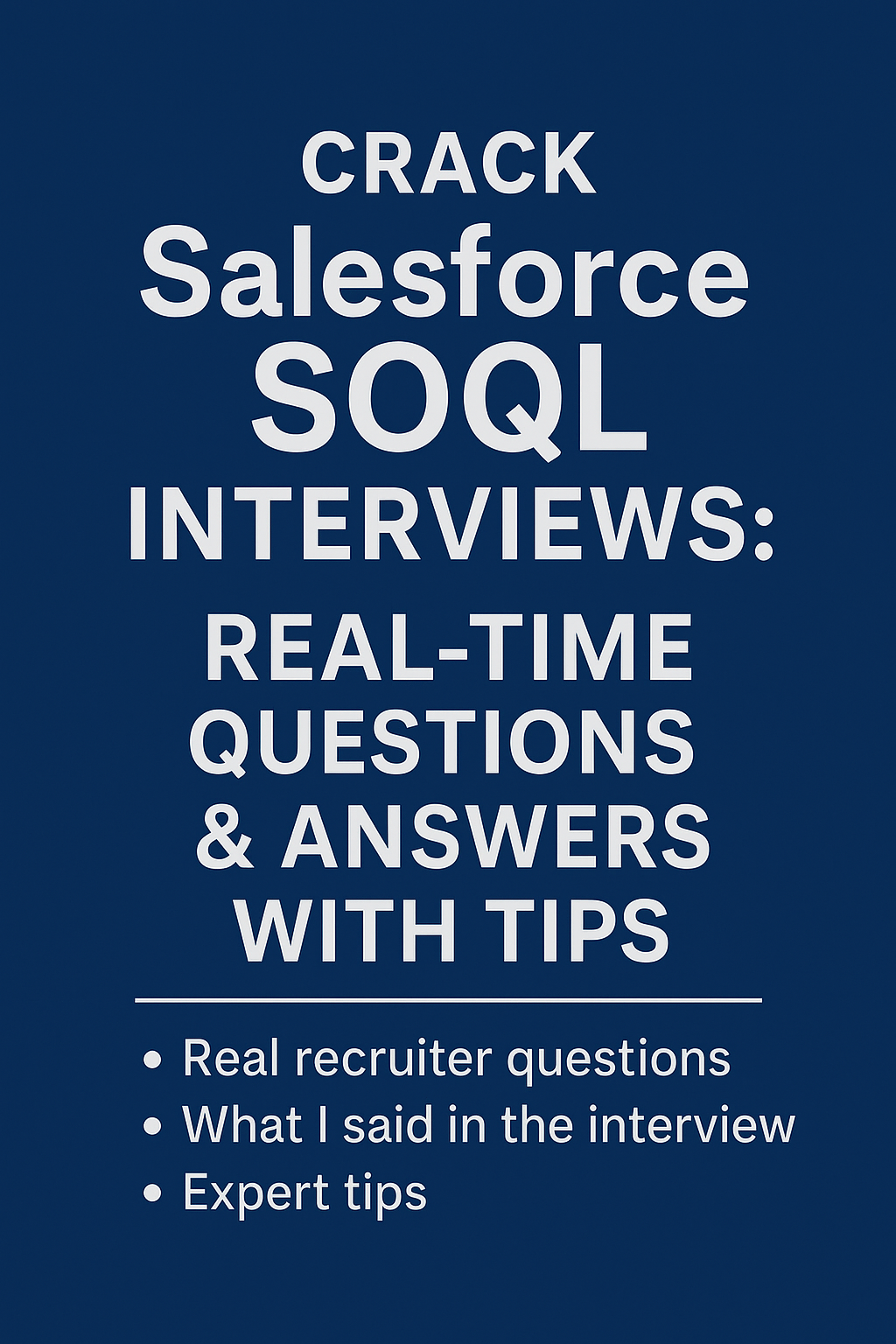 Crack Salesforce SOQL Interviews: Real-Time Questions & Answers with Tips