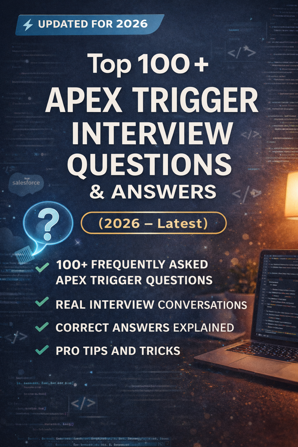 100+ Apex Trigger Interview Questions from Real Recruiter Calls (What I Said & What Worked)