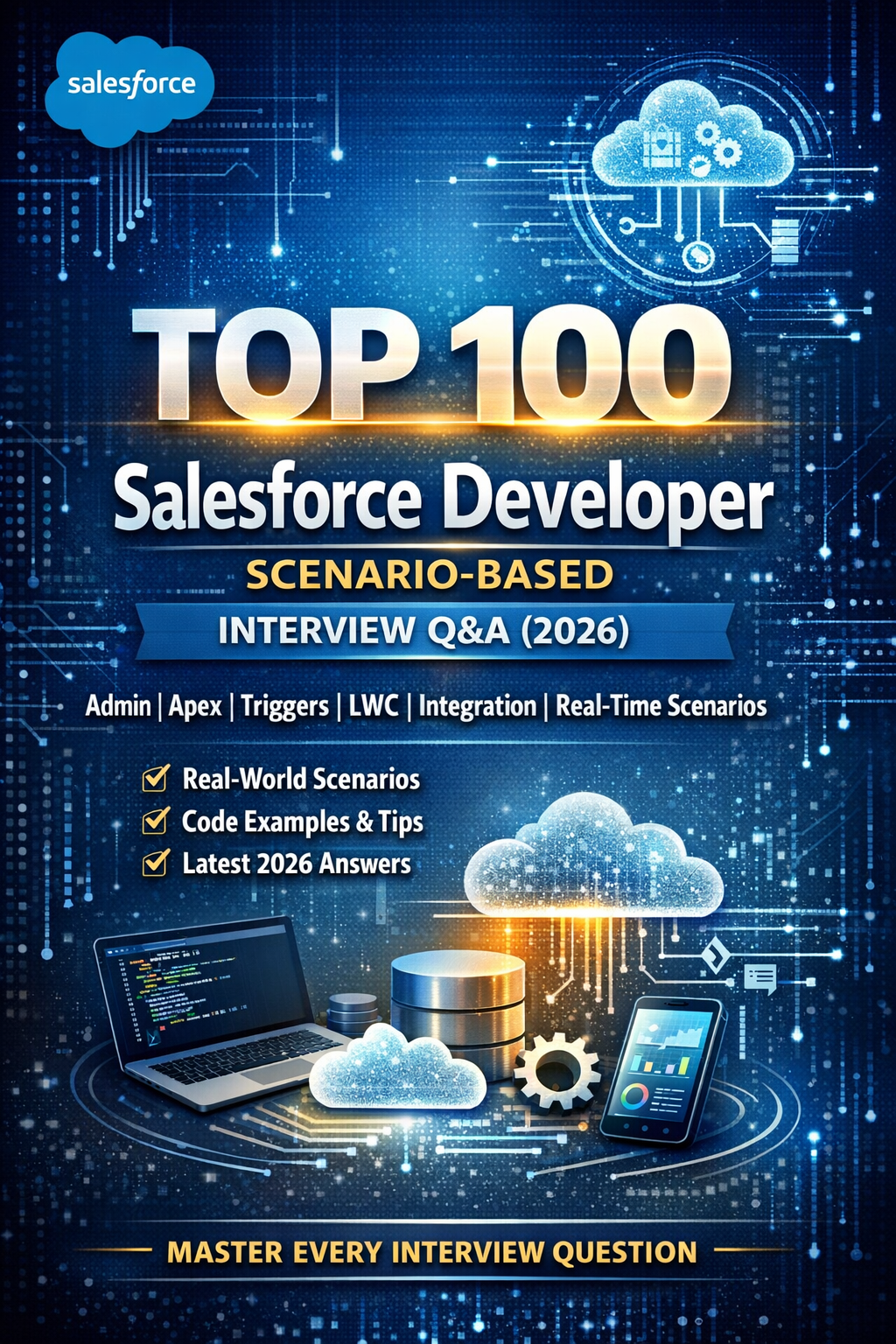 Salesforce Interview Master Pack: 100+ Real Questions, My Answers & Pro Tips