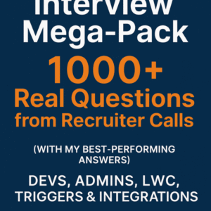 Salesforce Interview Mega-Pack: 1000+ Real Questions from Recruiter Calls (With My Best-Performing Answers)