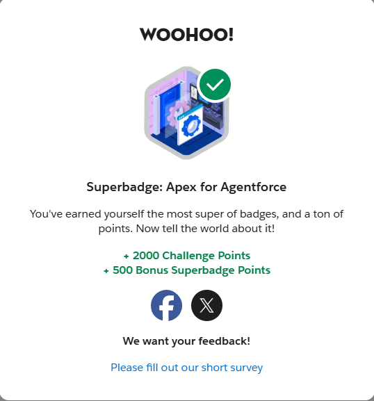 Superbadge: Apex for Agentforce