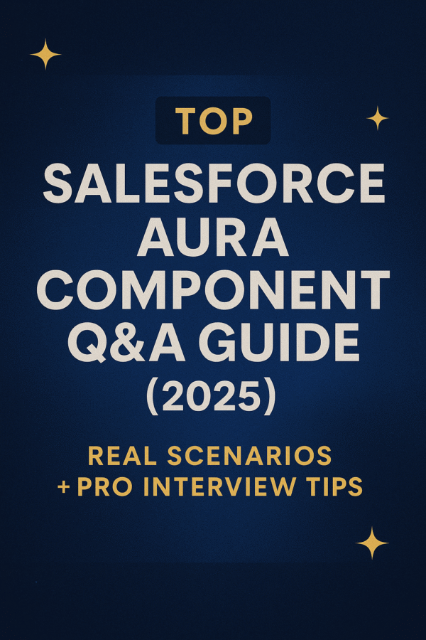 Top Salesforce Aura Component Q&A Guide (2025) β Real Scenarios + Pro Interview Tips