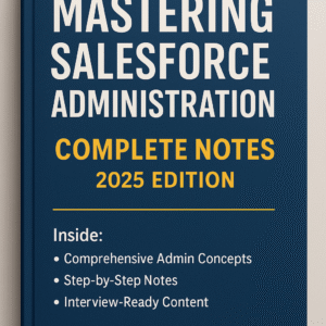Mastering Salesforce Administration – Complete Notes 2025 Edition