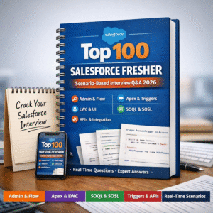 Salesforce Fresher Master Prep 2026 — 100+ Real-Time Interview Q&A (Admin | Apex | LWC | Flow | Integration)